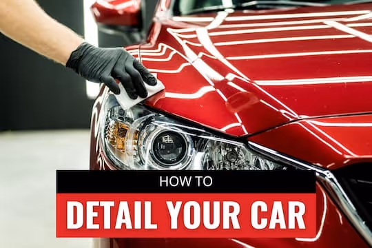 How to Detail Your Car - Man waxing the car