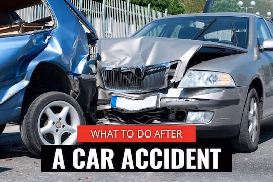 What to Do After a Car Accident - Car accident scene