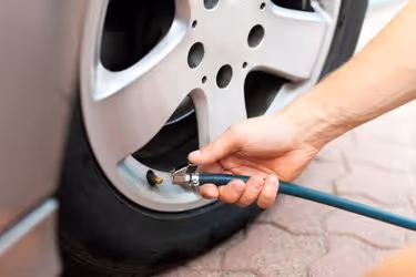 Adding air to the tire