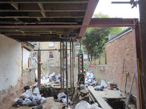 Stability frame and foundations, Rear Extension Hampstead, NW3