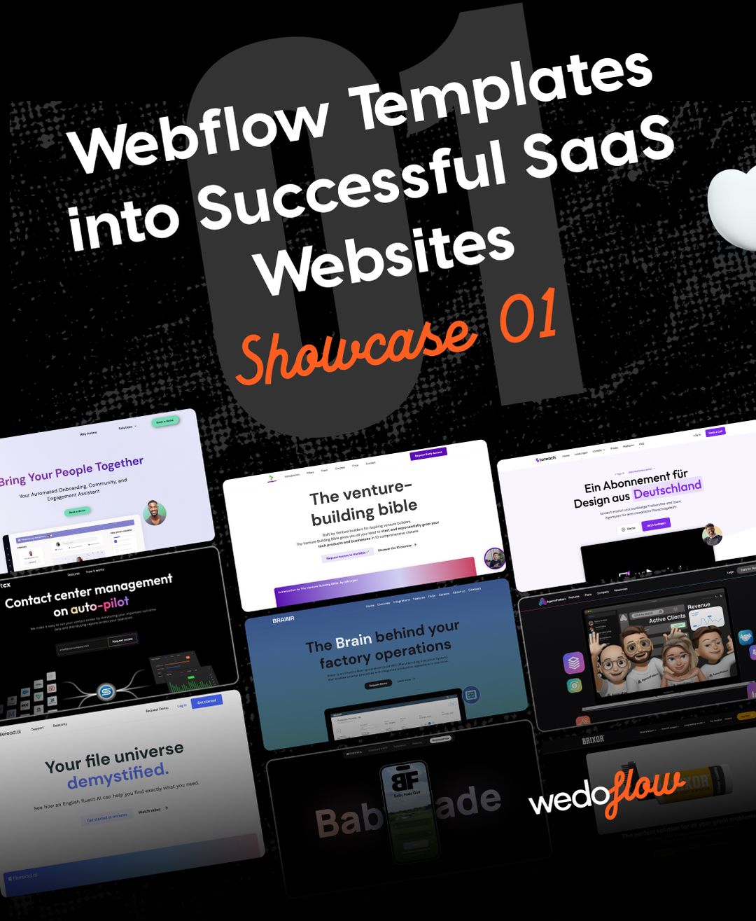 Webflow Templates into Successful SaaS Websites - Showcase 1
