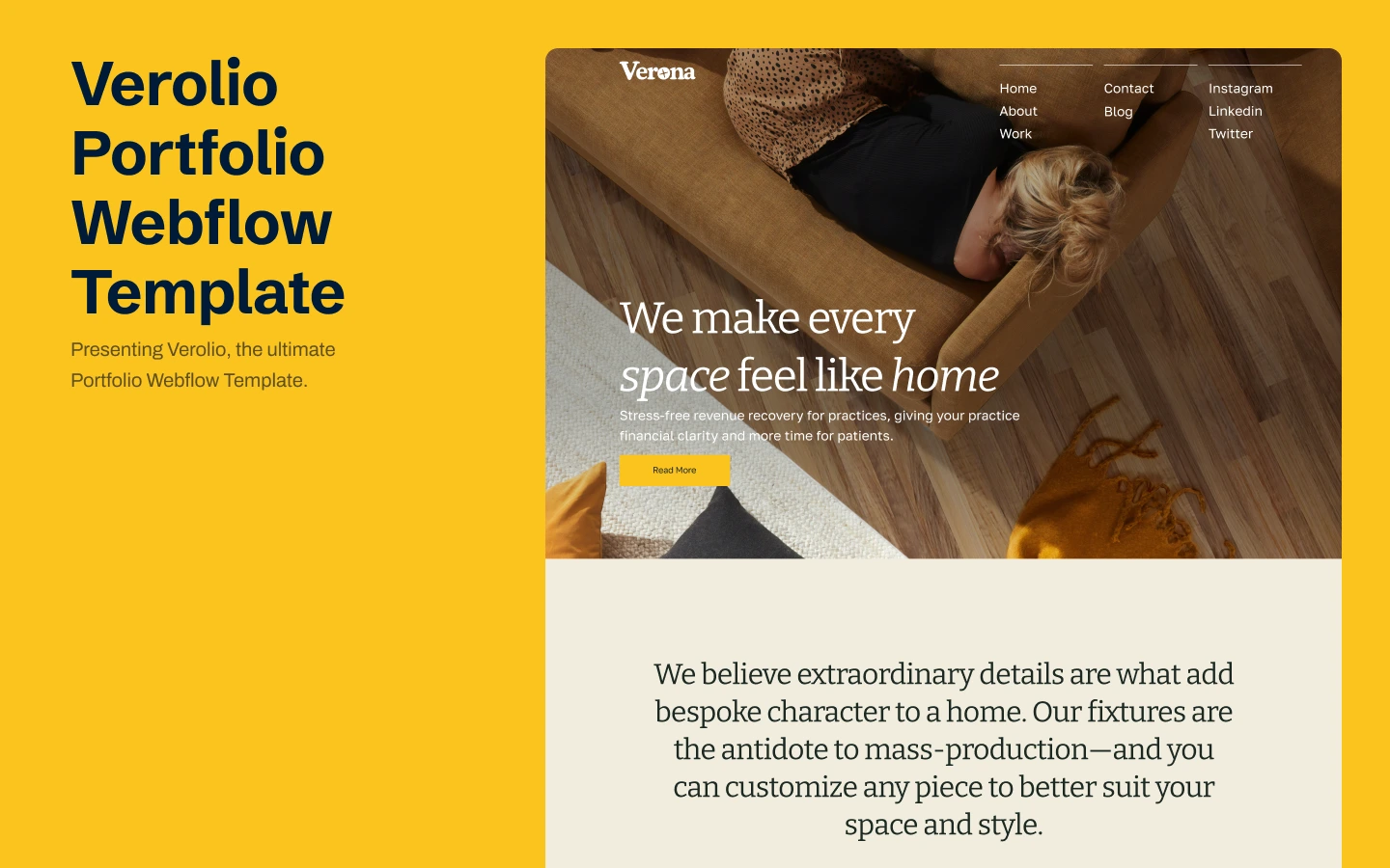 Verolio - Premium Webflow Template - Design Website Template
