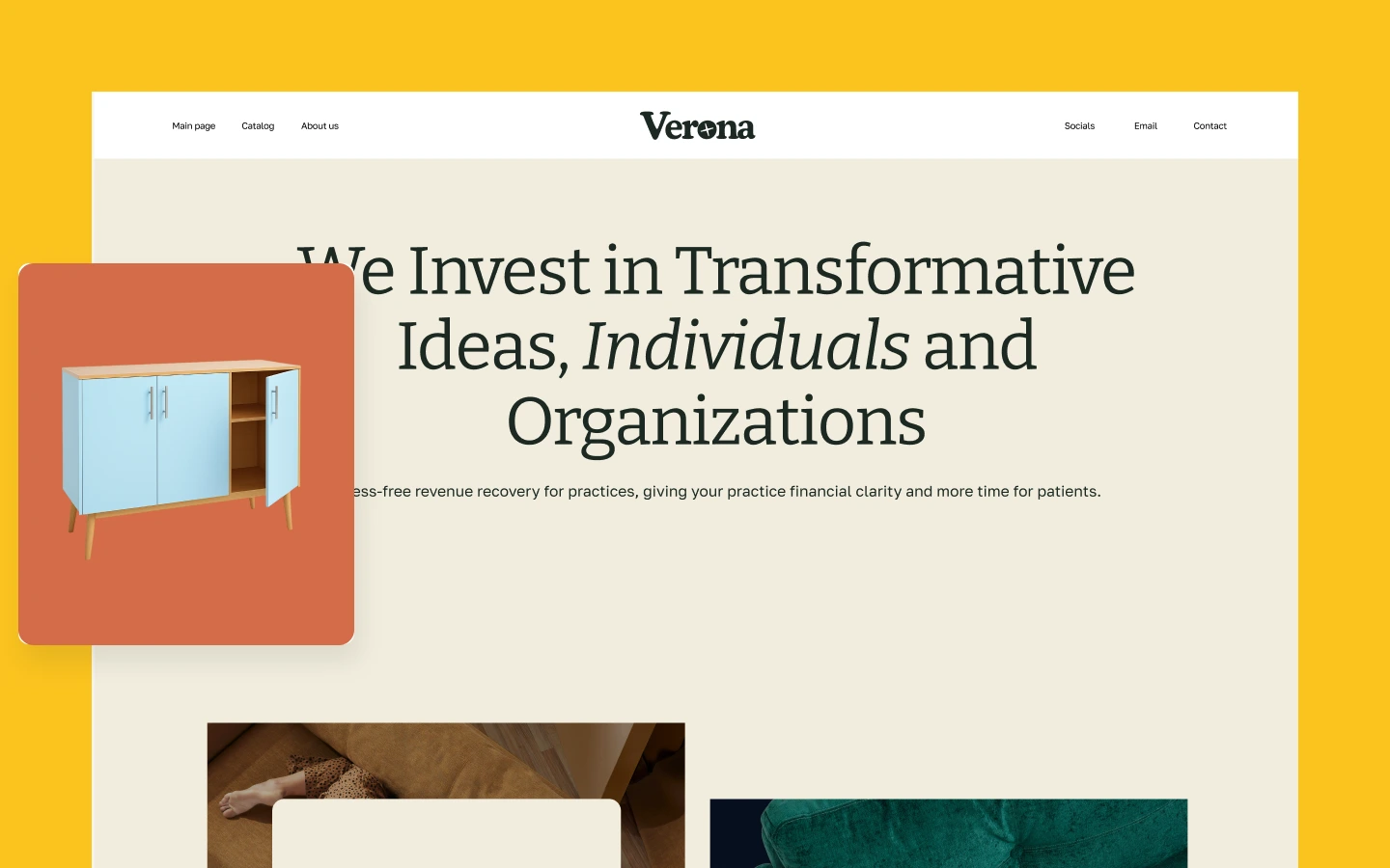 Verolio - Portfolio Webflow Template. Design Category.