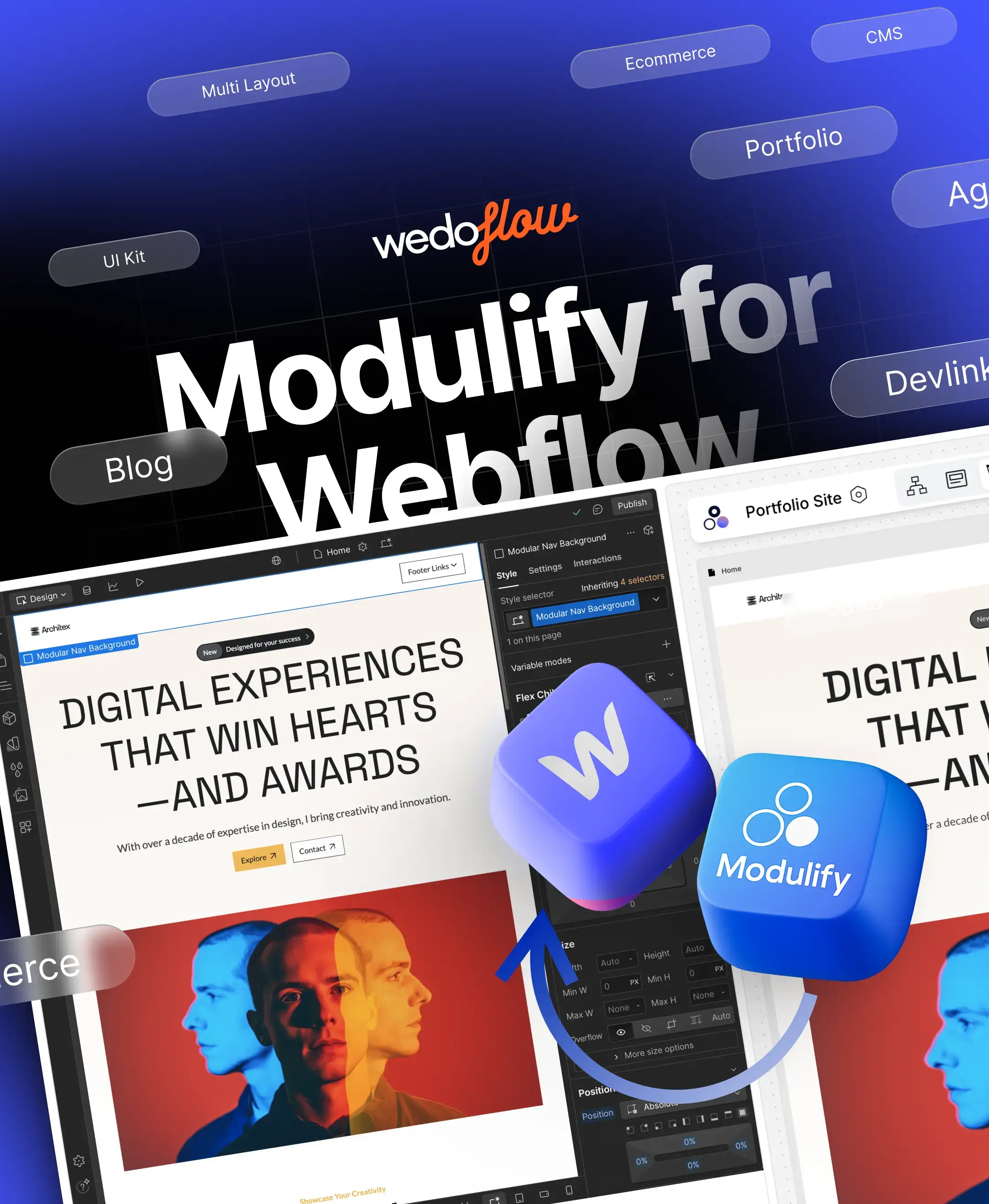 Modulify for Webflow – Fast, Smart, Stylish