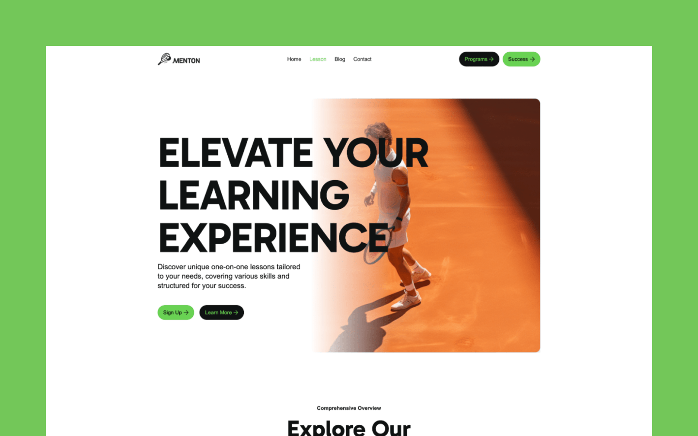 Menton - Responsive Webflow Template - Schönheit und Wellness Category