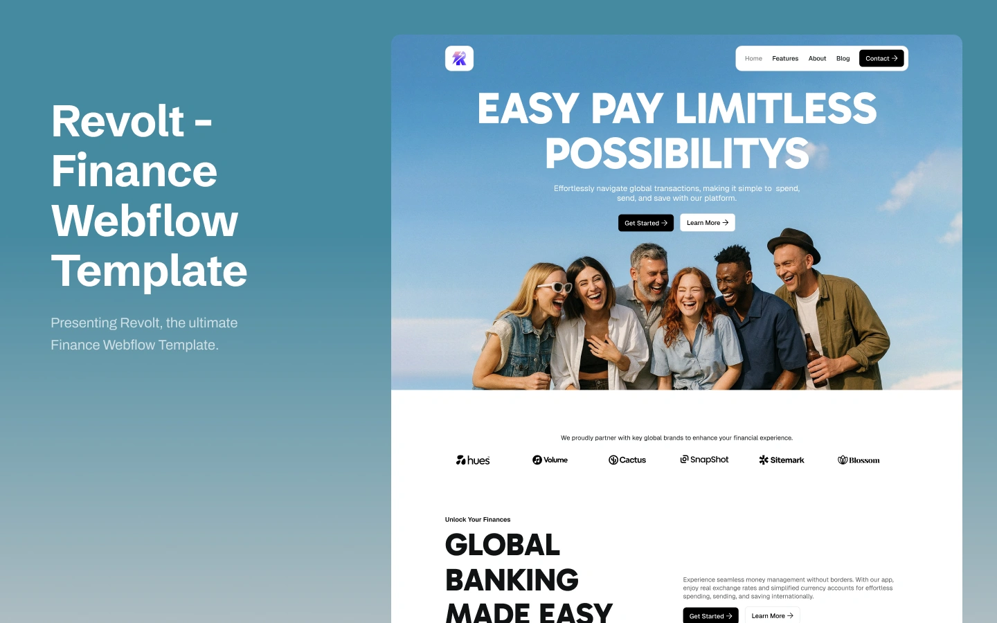Revolt - Premium Webflow Template - Affaires Website Template