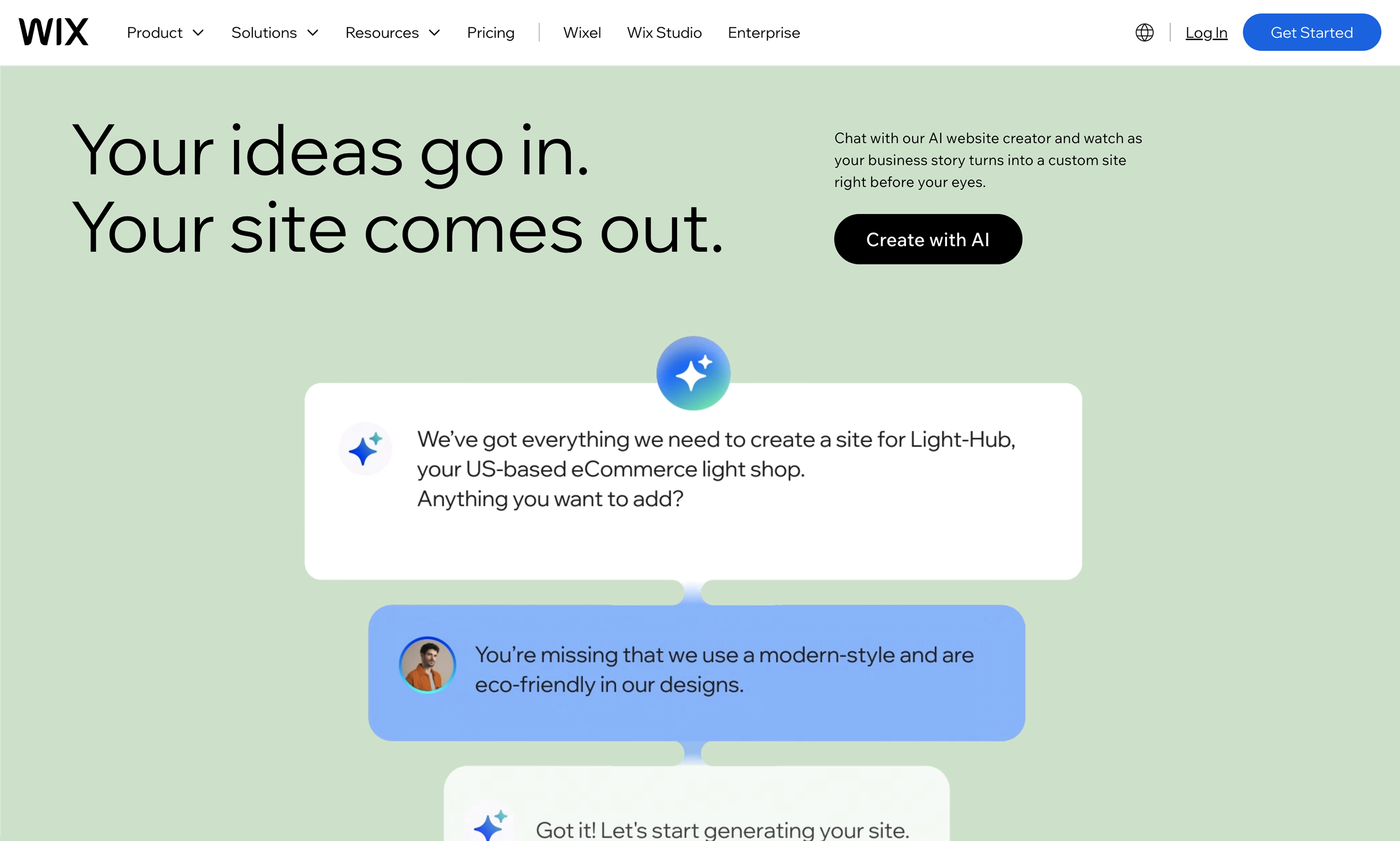 Modulify AI website generator vs Wix