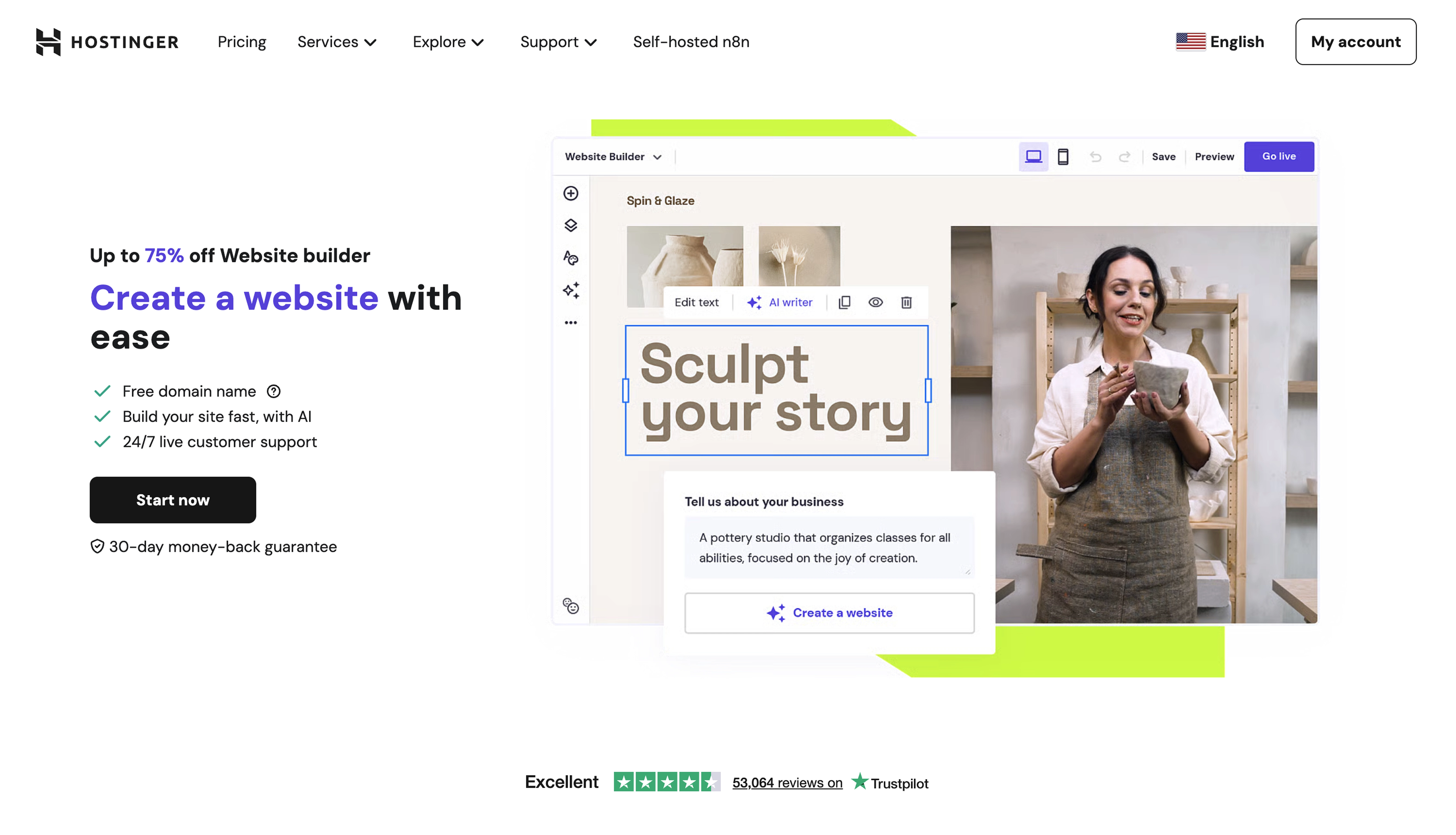 Hostinger vs Modulify website generator