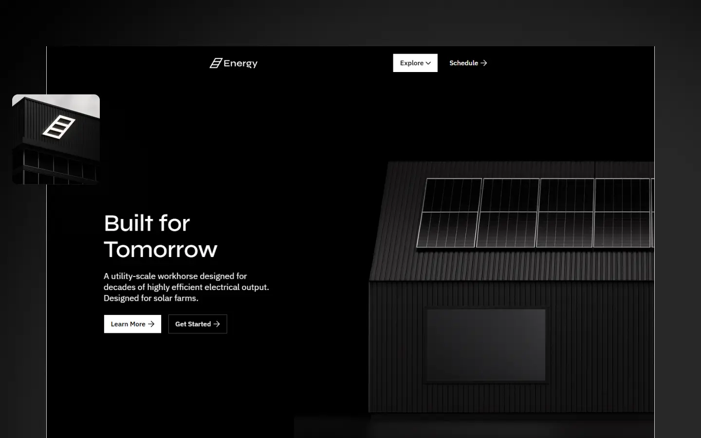 Solar - Jeune pousse Webflow Template. Affaires Category.