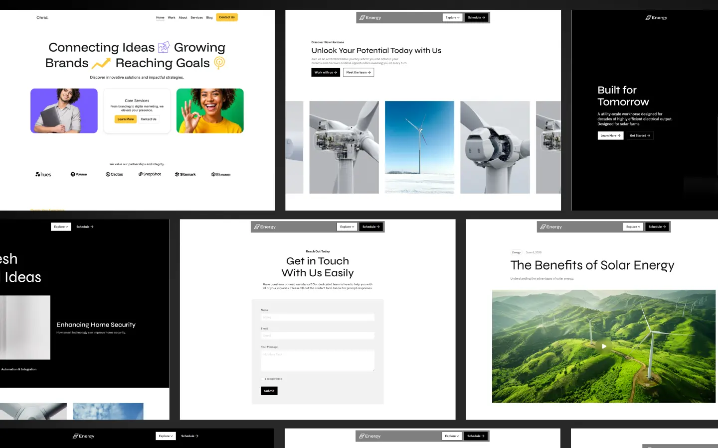 Solar - Jeune pousse Website Template made in Webflow, crafted with love by www.wedoflow.com