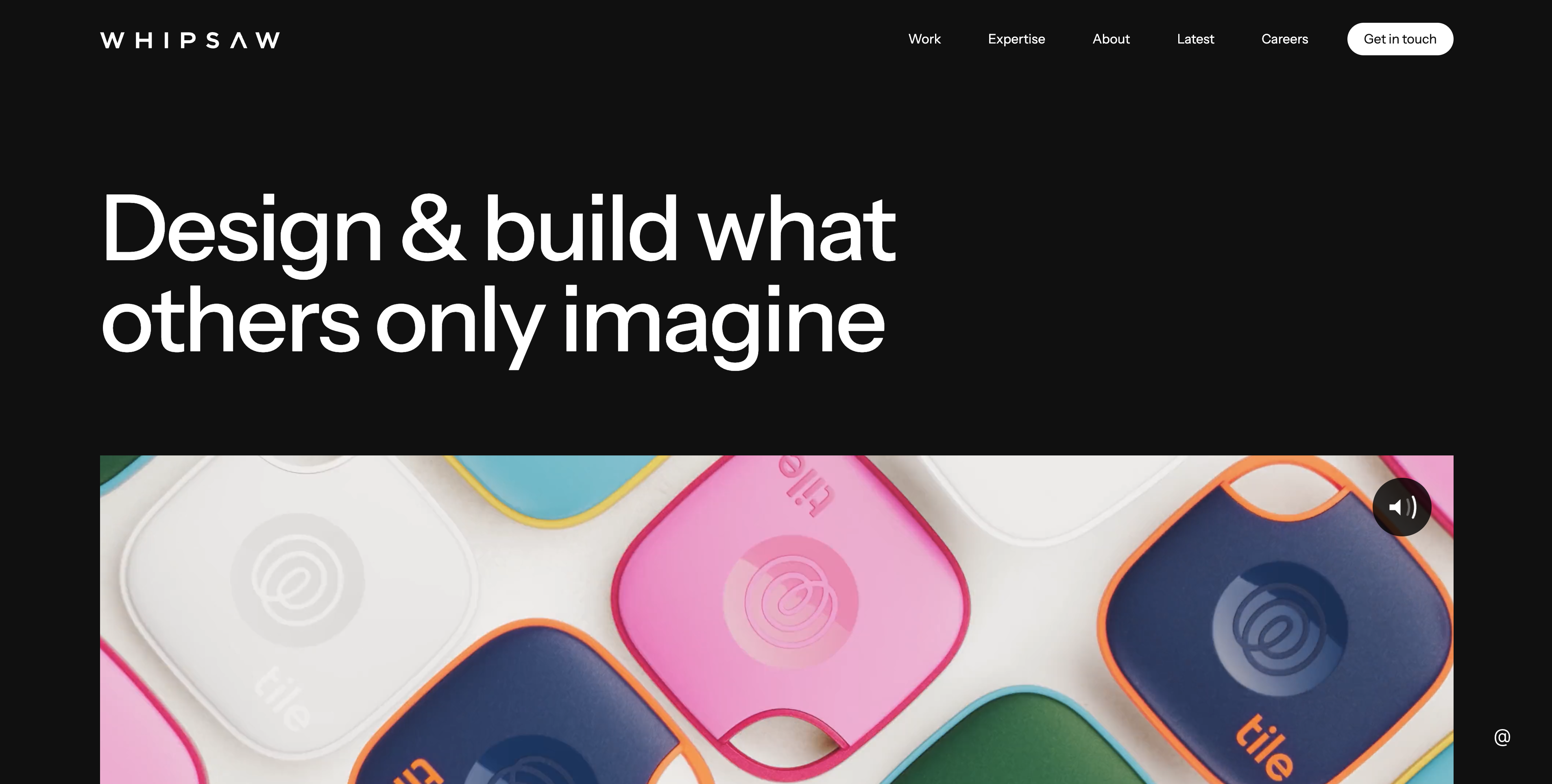Whipsaw website designed and built in Webflow