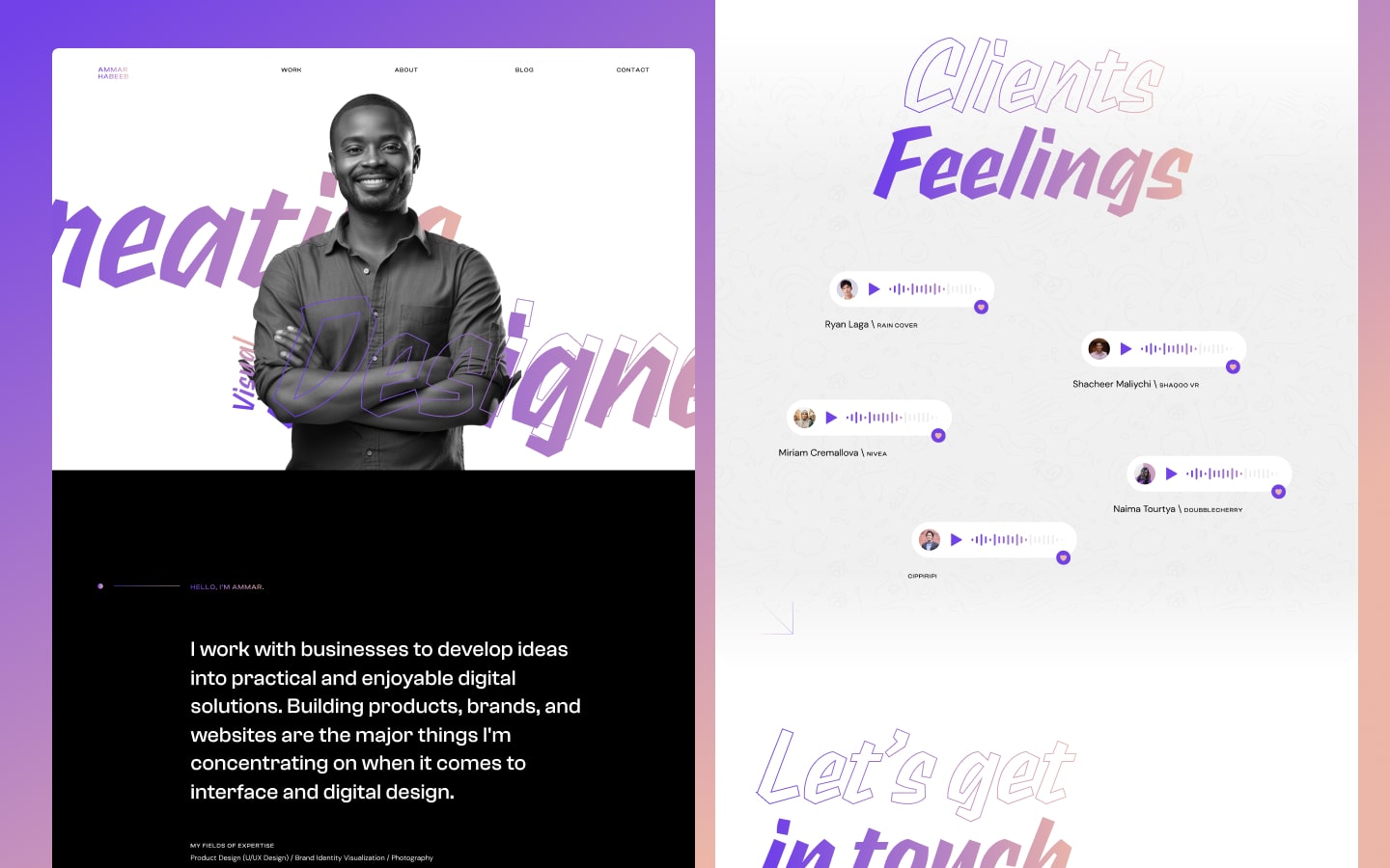 Modèle de portefeuille Webflow de Marrakech.  CV de conception graphique