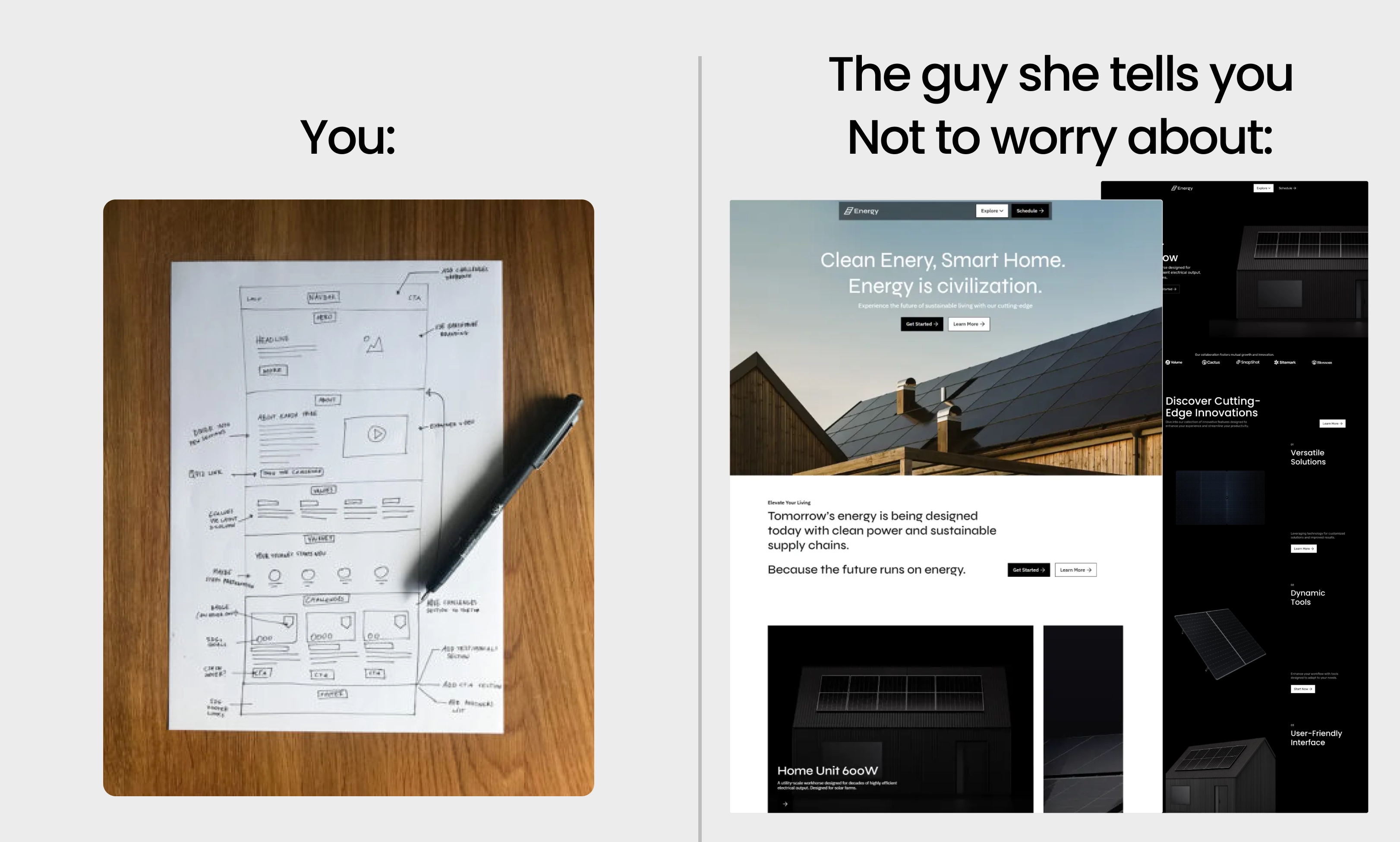 wireframe design vs webflow template ready to customize