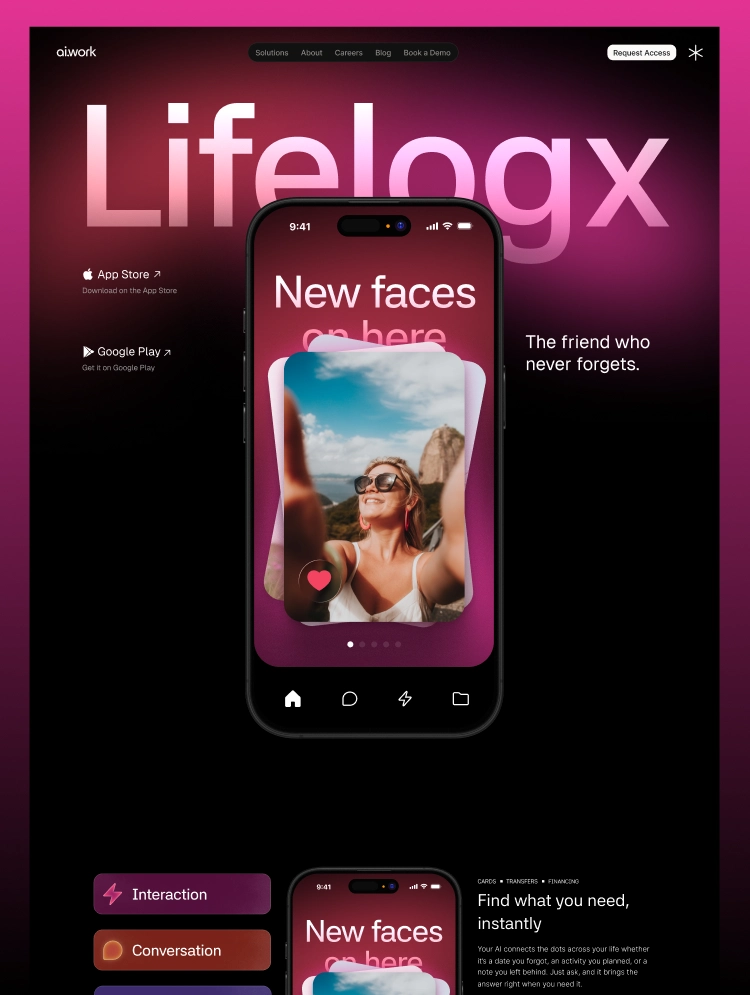 Webflow App template with responsive animations and more