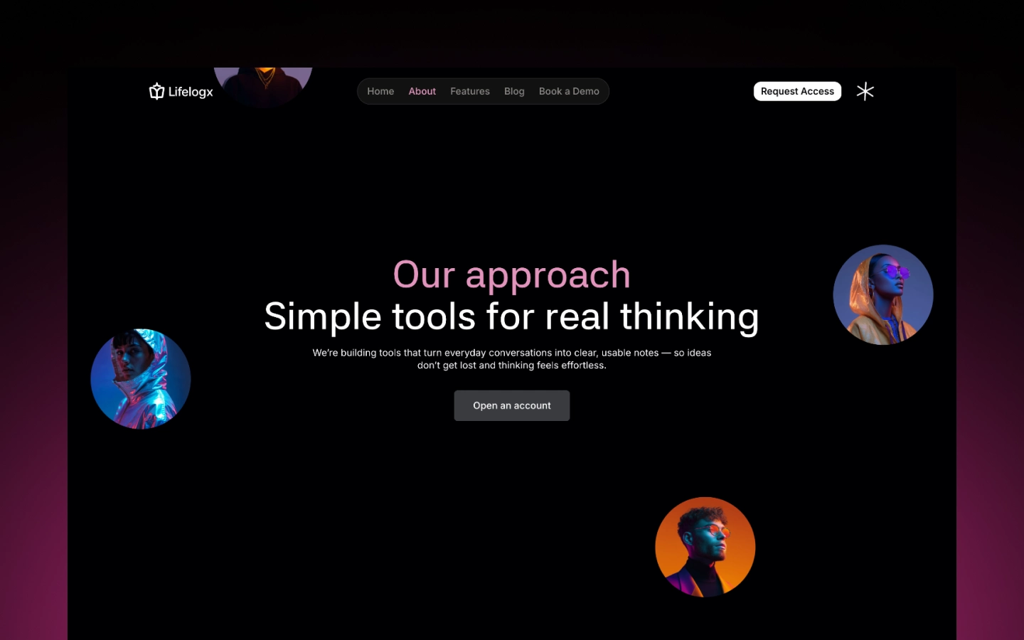Lifelogx - Technologie Webflow Template. Technologie Category.