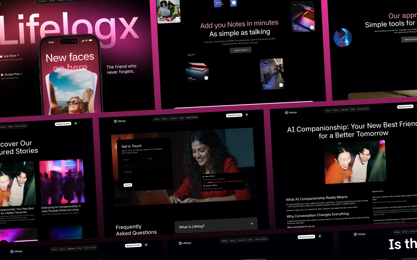 Lifelogx - Technologie Website Template made in Webflow, crafted with love by www.wedoflow.com