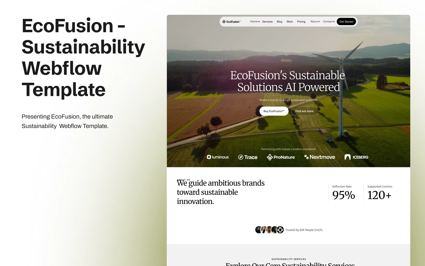 EcoFusion - Premium Webflow Template - Affaires Website Template