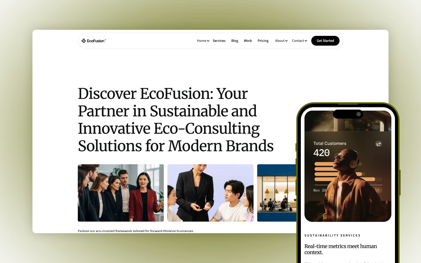 EcoFusion - Creative Affaires Website Templates. Made by Wedoflow.com