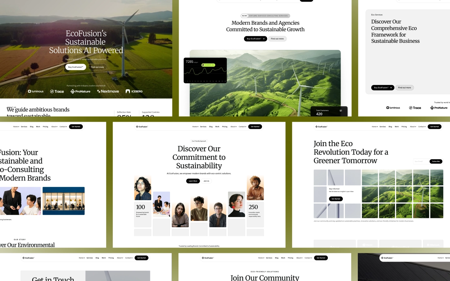 EcoFusion - Investissement Website Template made in Webflow, crafted with love by www.wedoflow.com