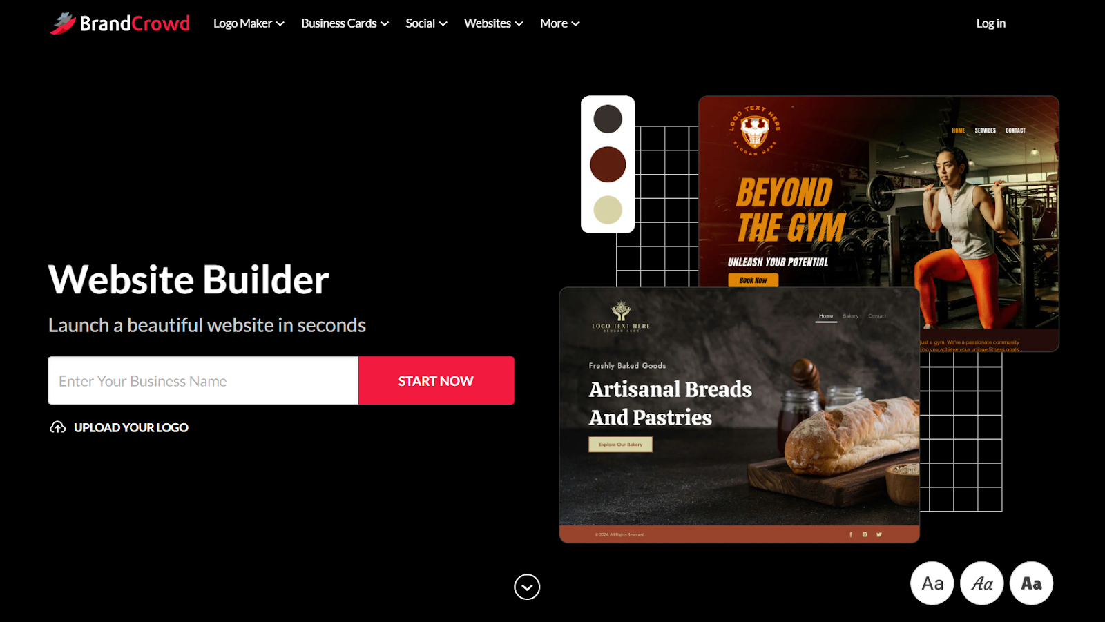 BrandCrowd Website Builder