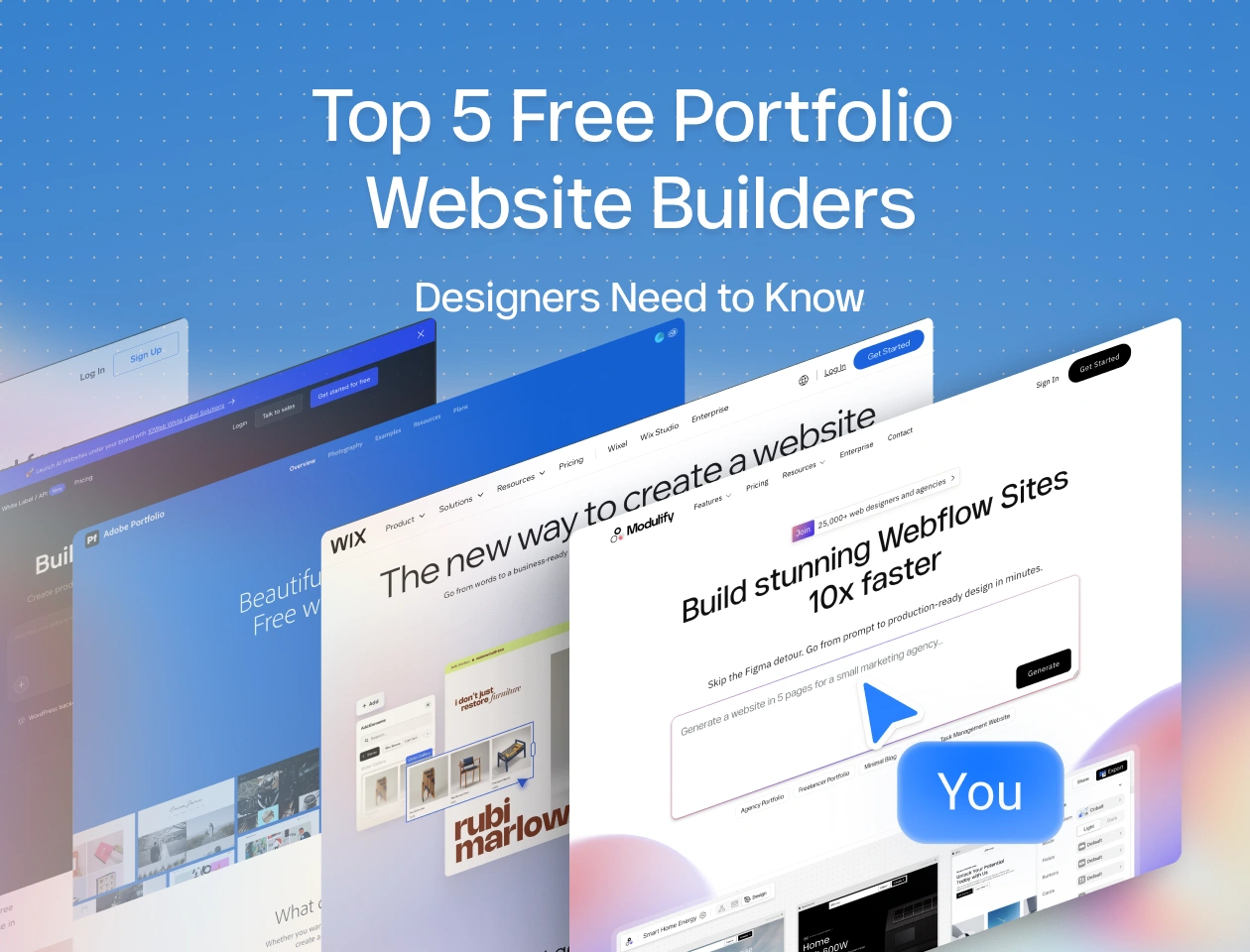 Top 5 Free Portfolio Website Builders Designers Need to Know