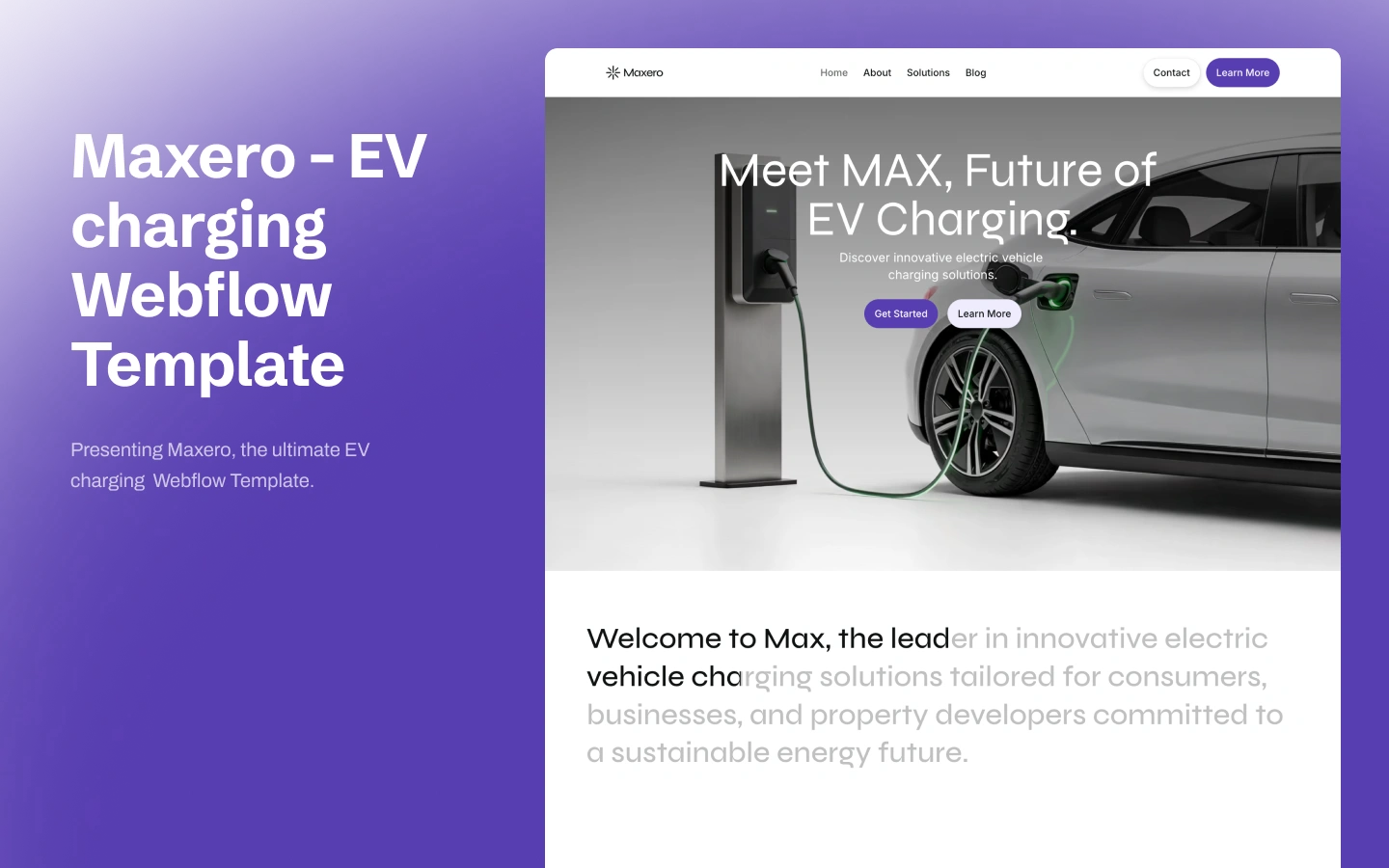 Maxero - Premium Webflow Template - Design Website Template