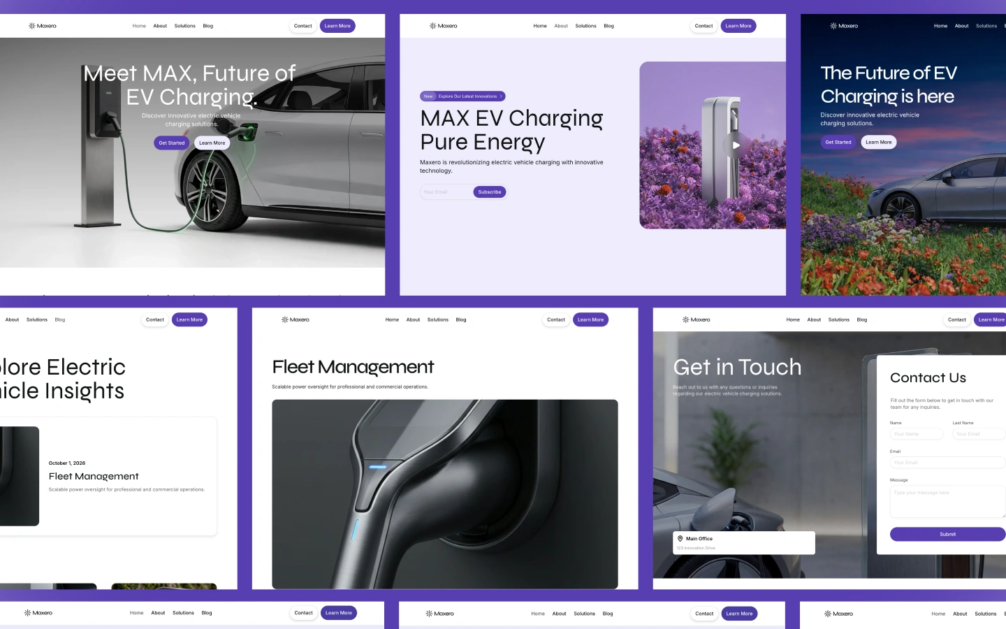 Maxero - Startup Website Template made in Webflow, crafted with love by www.wedoflow.com