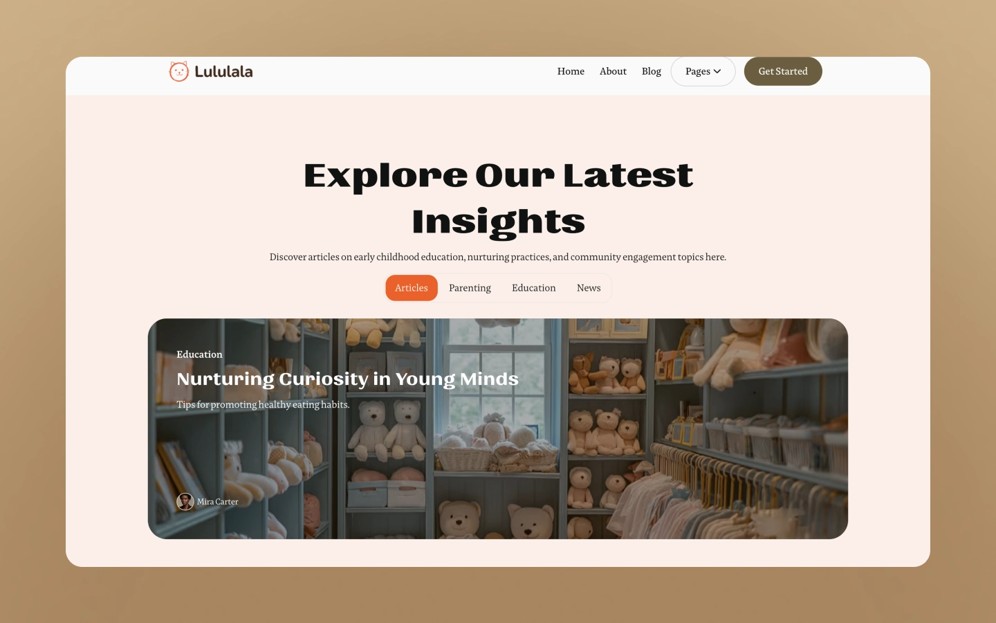 Lululala - Education Webflow Template. Education Category.