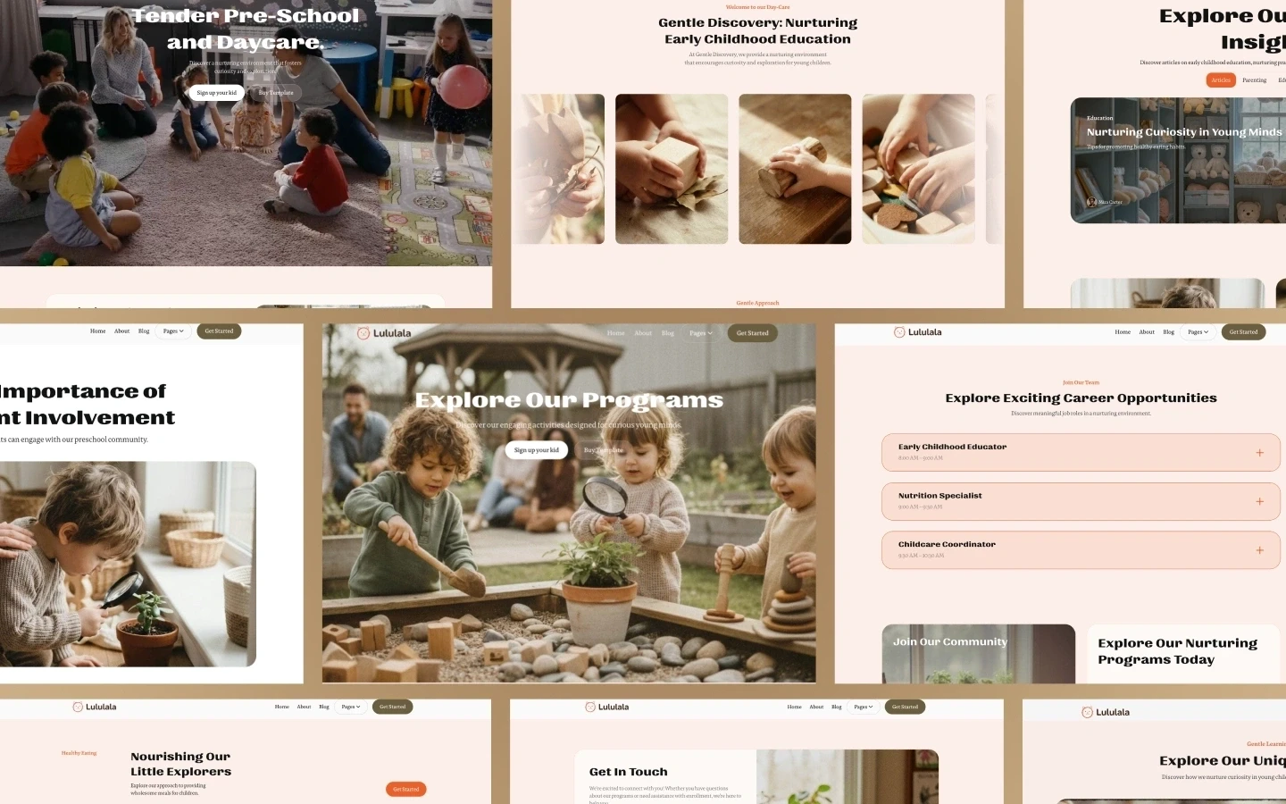 Lululala - Education Website Template made in Webflow, crafted with love by www.wedoflow.com