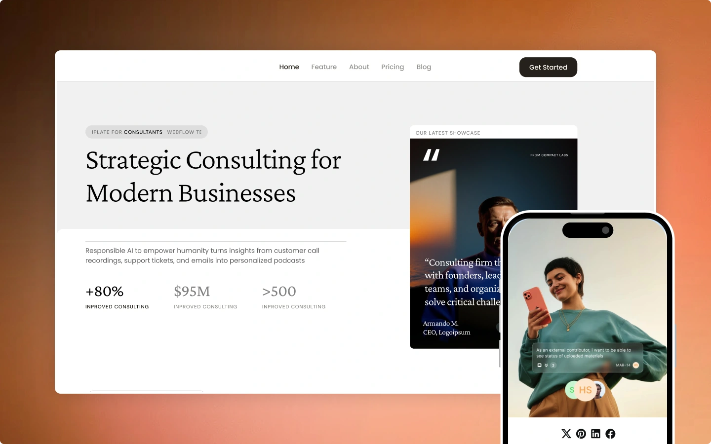 Catania - Creative Business Website Templates. Made by Wedoflow.com