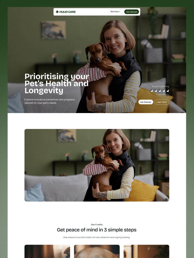 Webflow template for medical agencies
