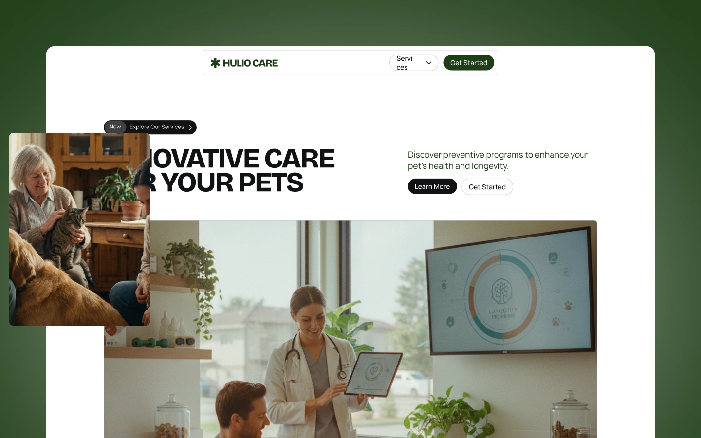 Hulio Care - Medical Webflow Template. Business Category.