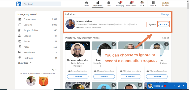 What is a connection request 