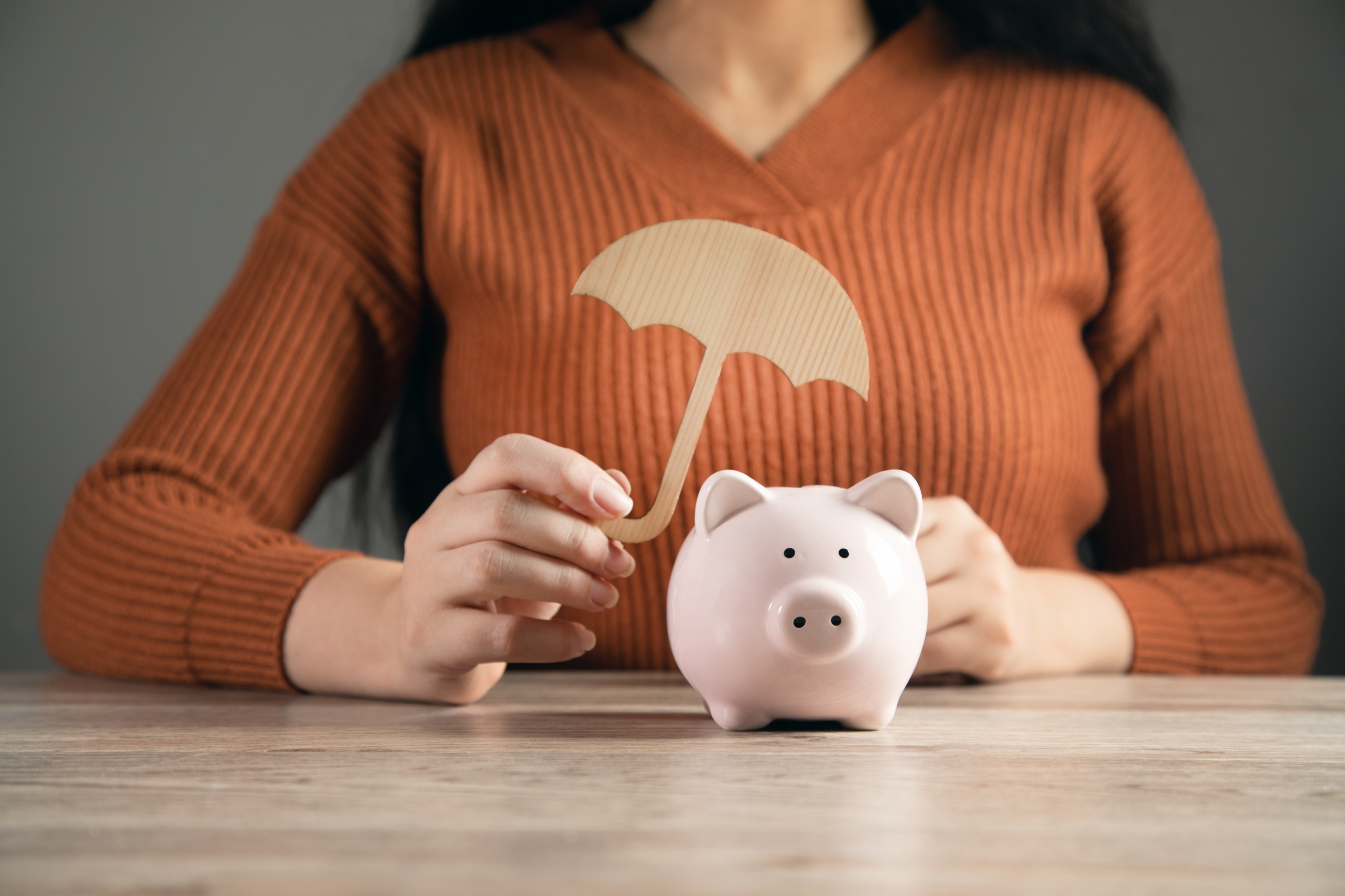 Baby gripping mother's hand