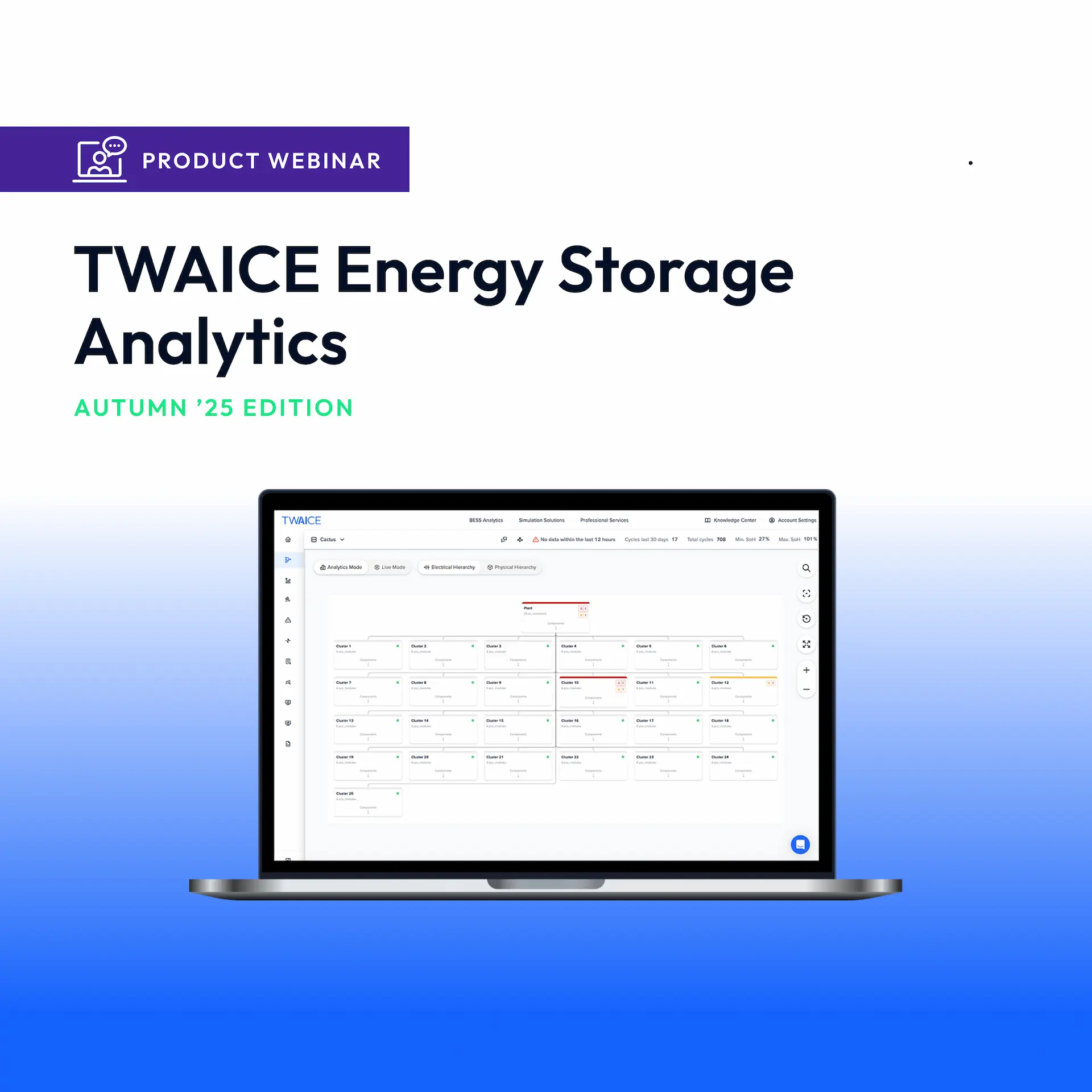 Product Webinar: What’s New with TWAICE BESS Analytics (Autumn ’25 Edition)