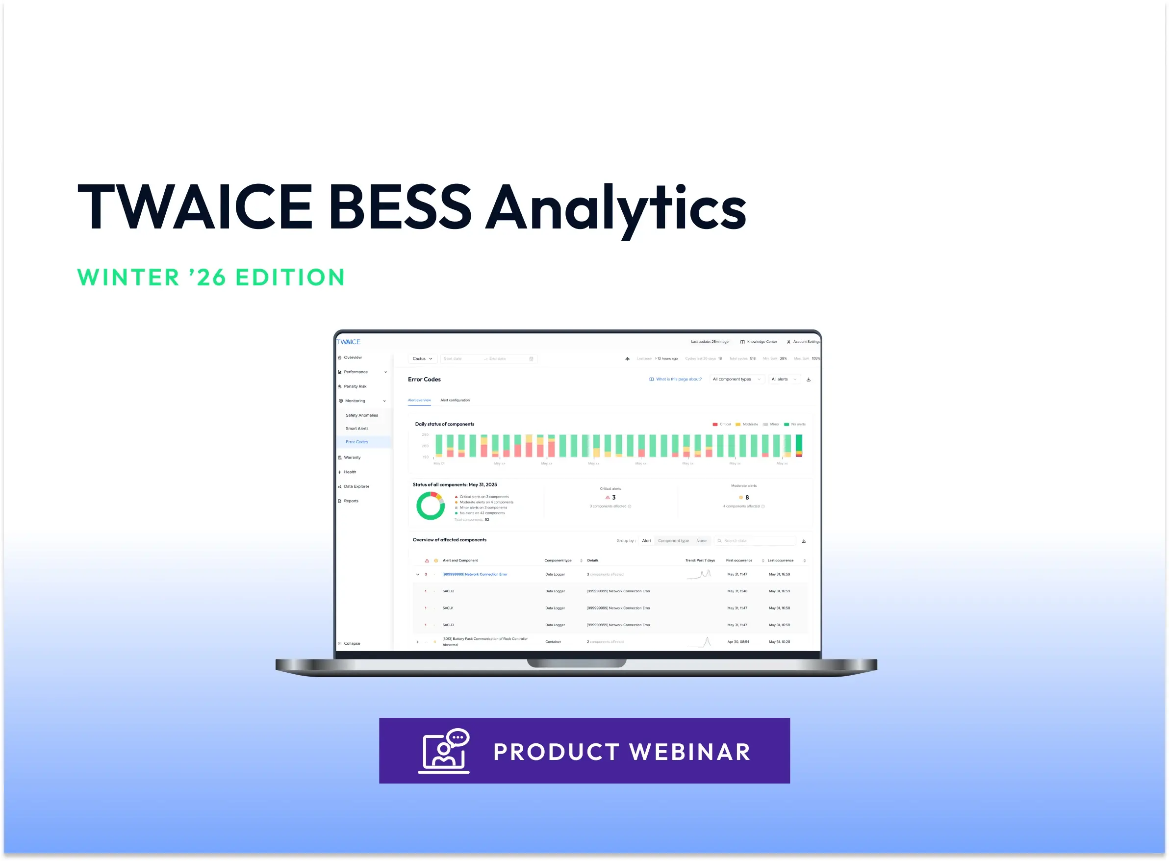 Product Webinar: What's New with TWAICE BESS Analytics (Winter '26 edition)