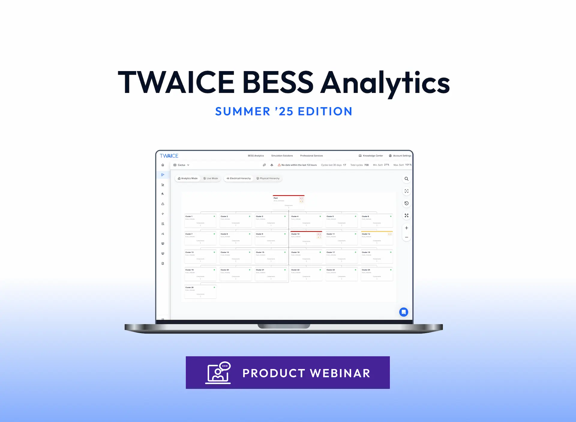 Join our next product webinar and discover the latest features designed to support BESS owners and operators improve performance and maximize revenue.
