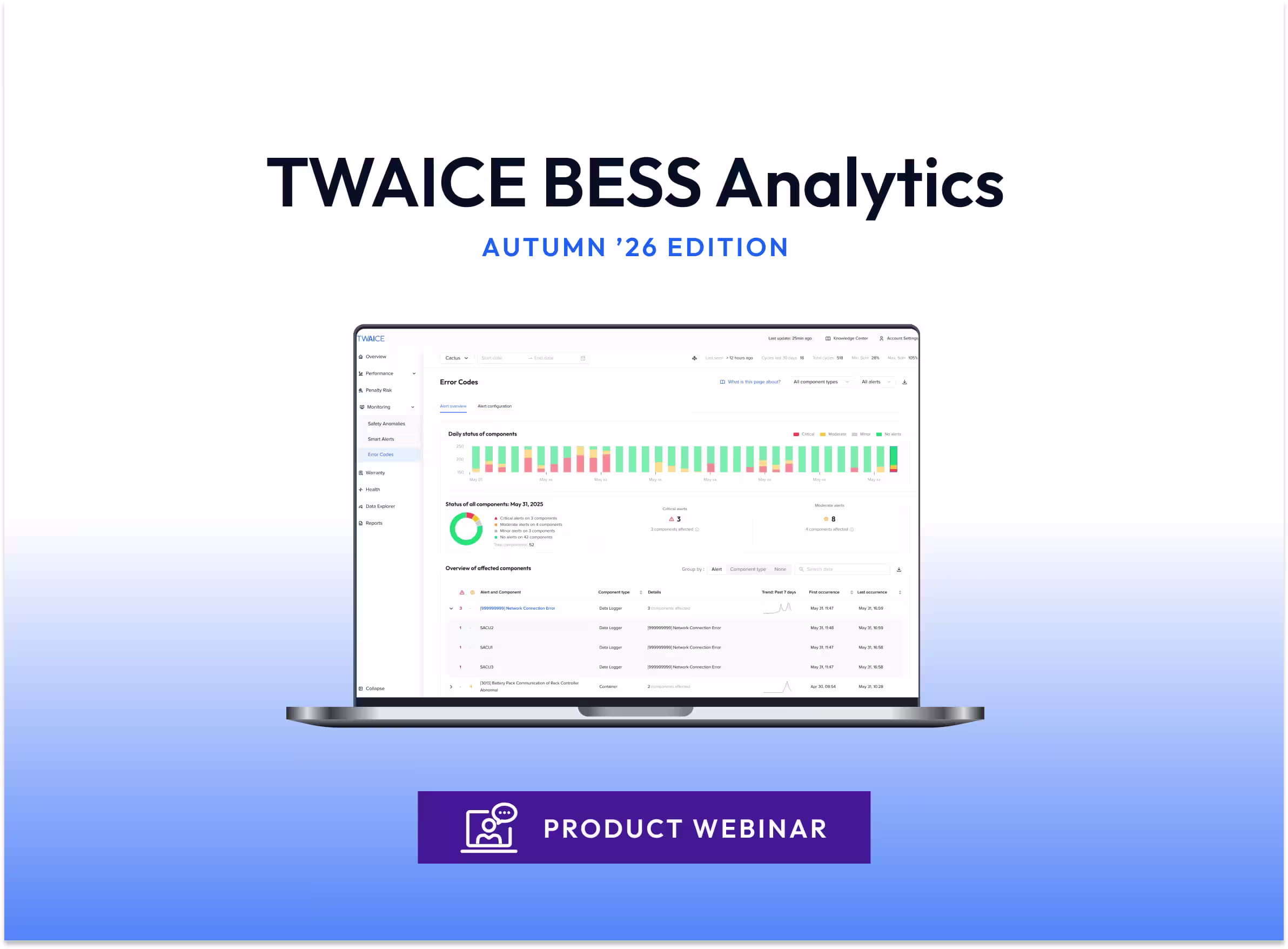 Product Webinar: What's New with TWAICE BESS Analytics (Autumn '26 edition) 