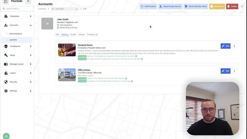 PlanSafe for hospitals demo