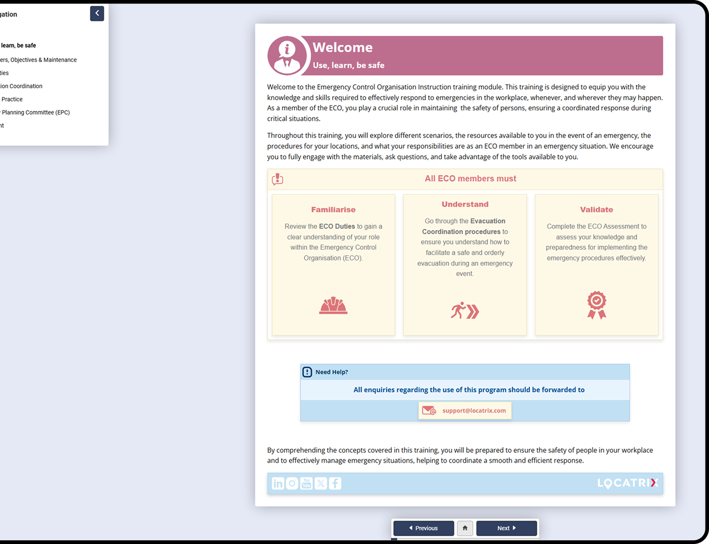 A screenshot with a welcome message.