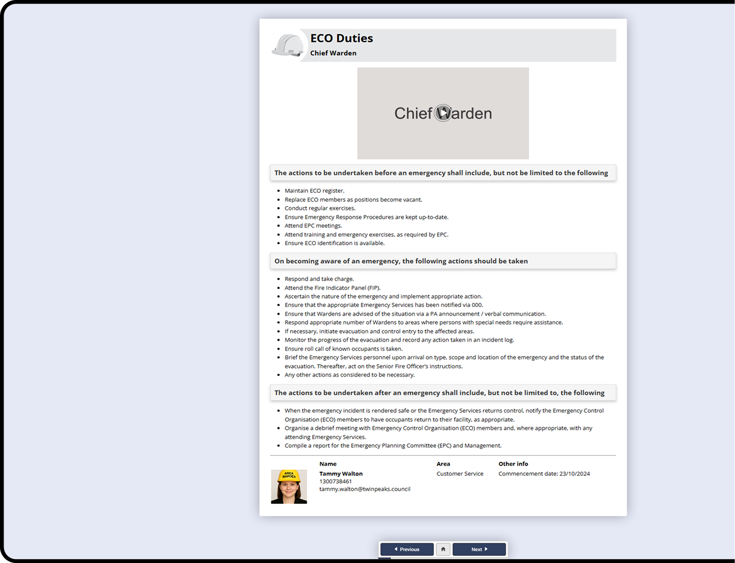 A screenshot showing a page with instructions.