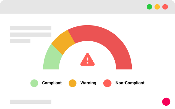 A screen with a pie chart on it.