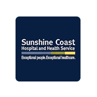 Sunshine coast hospital and health service logo.