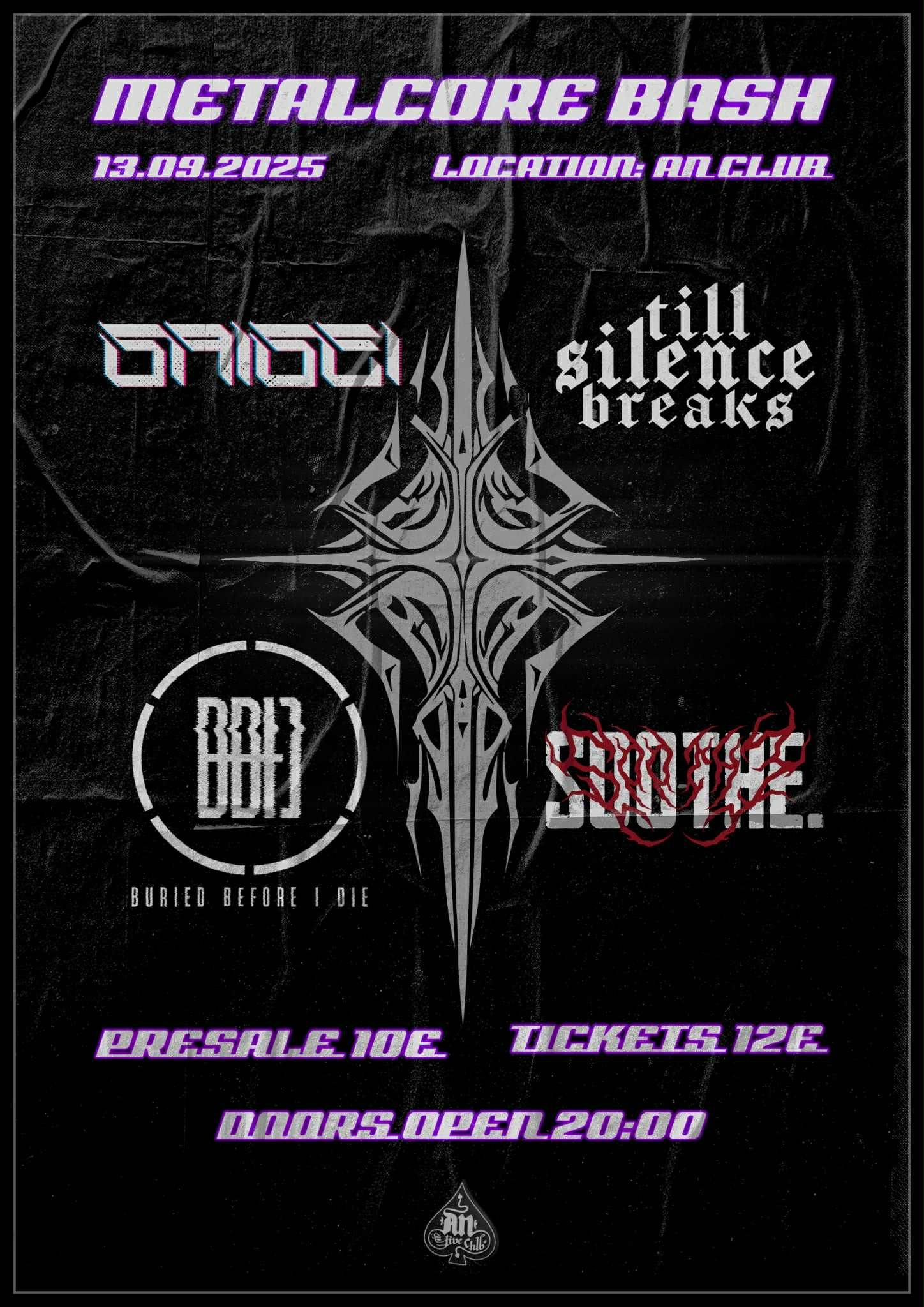 SAISEI / TILL SILENCE BREAKS / SOOTHE / BURIED BEFORE I DIE