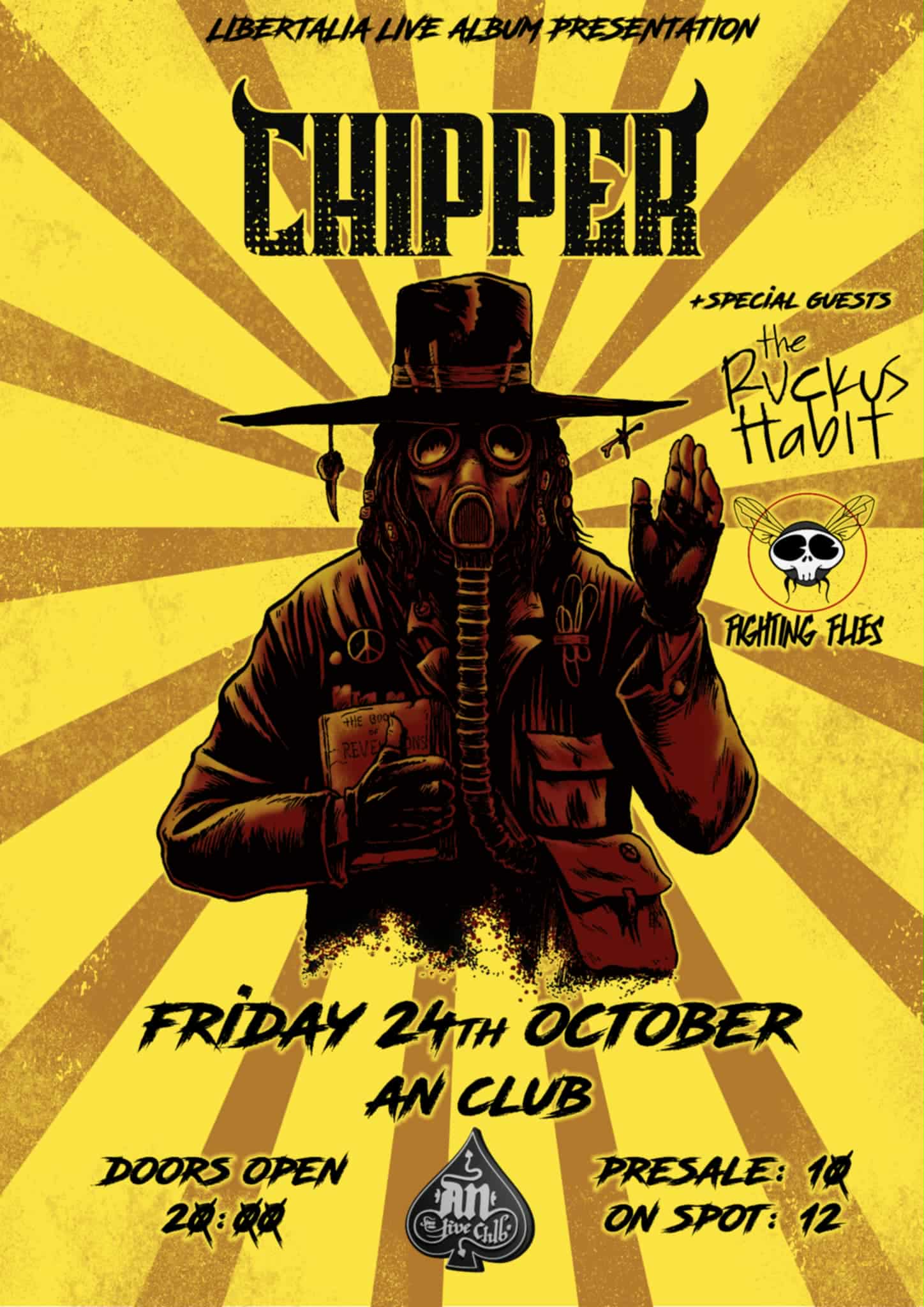 CHIPPER "LIBERTALIA" - LIVE ALBUM PRESENTATION w/ The Ruckus Habit & Fighting Flies