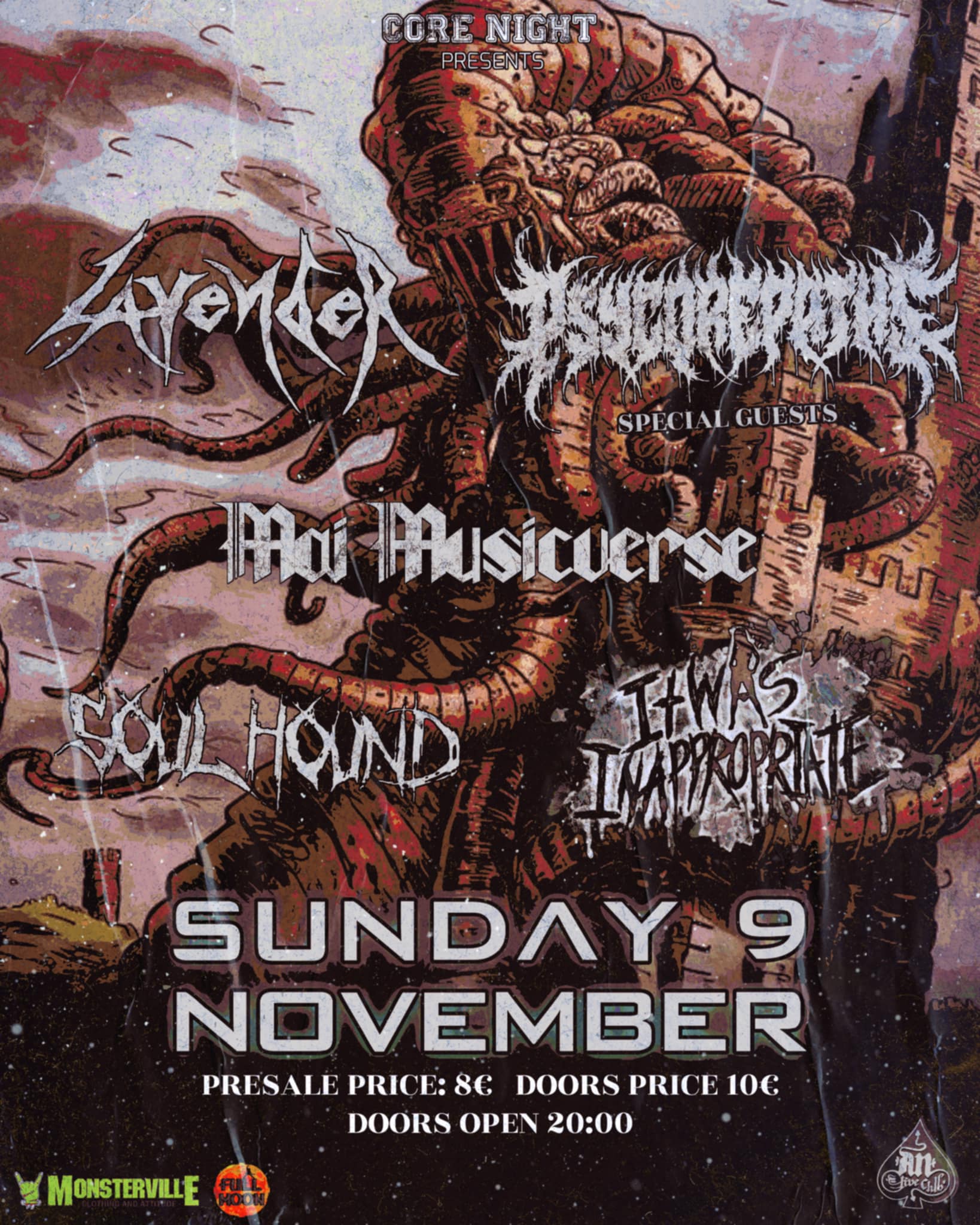 CORE NIGHT: Lavender / Psycorepaths / Mái Musicverse  / Soulhound / It Was Inappropriate
