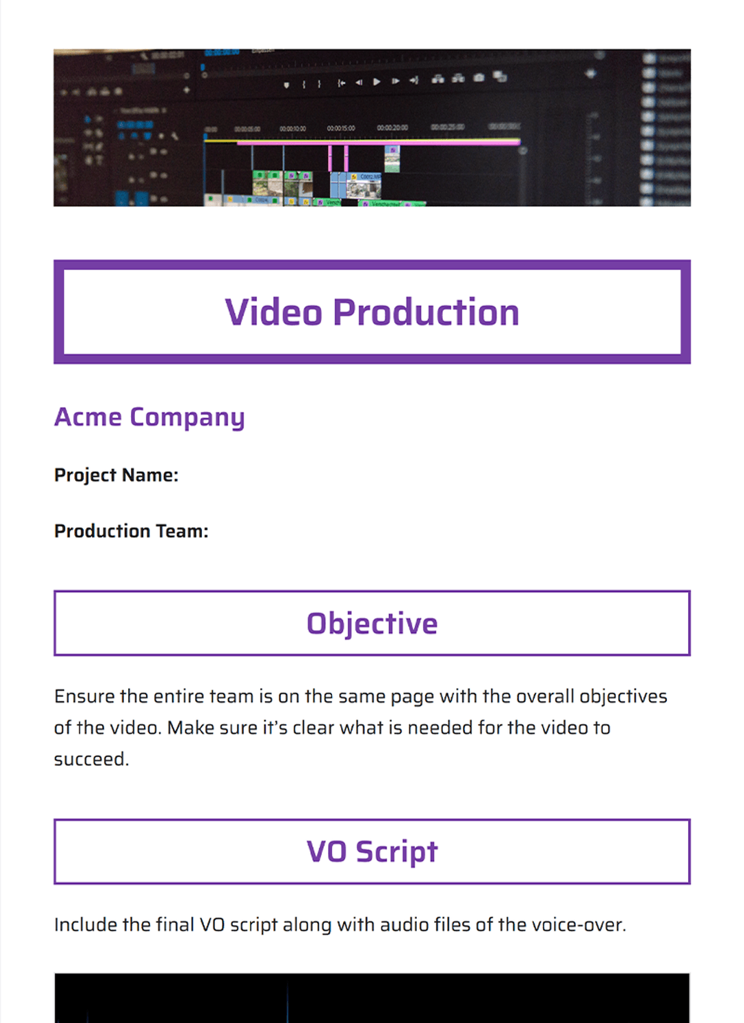 Video Feedback Form Video Production Feedback Template (Free & Customizable) | Bit.ai