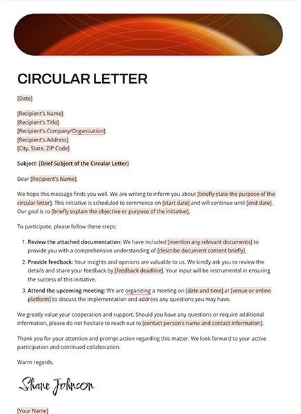 Circular Letter by bit.ai