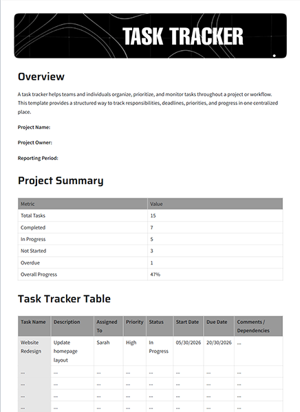 Task Tracker by bit.ai