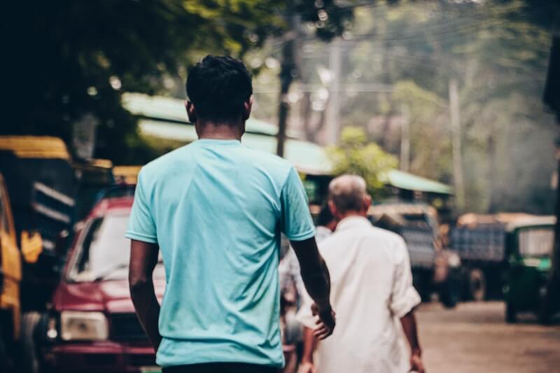 People walking
